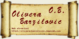 Olivera Barzilović vizit kartica